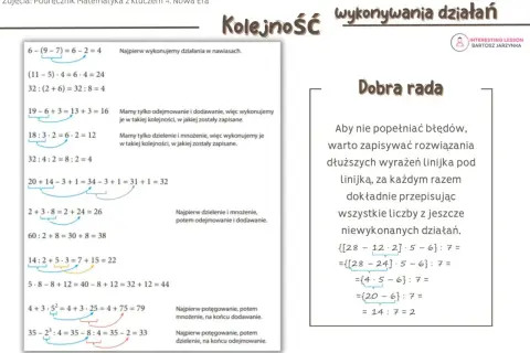 Kolejność działań z nawiasami i potęgami: Opanuj i unikaj błędów!
