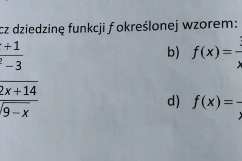 Jak wyznaczyć dziedzinę funkcji ze wzoru? Opanuj to!