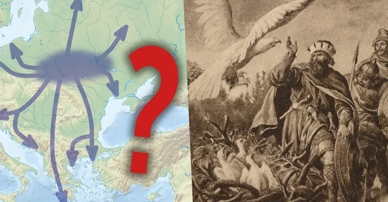 mapa słowiańskich krajów języki