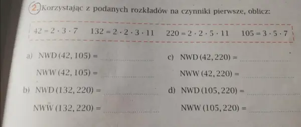 NWD: Rozkład na czynniki pierwsze zrozumiesz raz na zawsze!